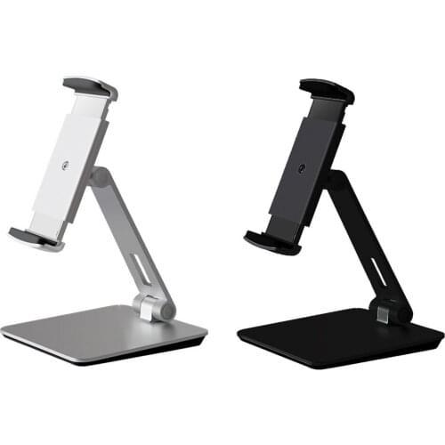 Universal Smartphone & Tablet Stand Aluminum Alloy Desk Mount Holder 360 Degreen Bracket Replacement for iPhone