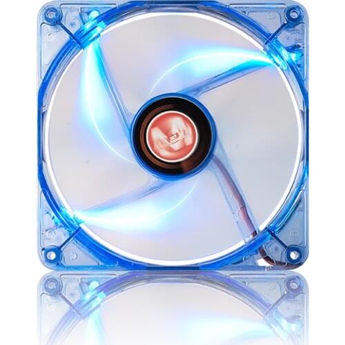 14CM transparent blue frame LED blue light chassis fan desktop fan cooling fan