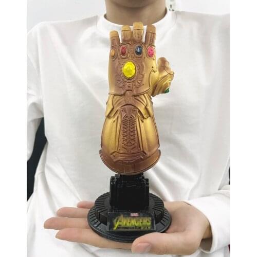 [VIP] 22cm Infinity Gauntlet Thanos gem Gloves model Infinity War Action Figure resin statue home decoration collection model