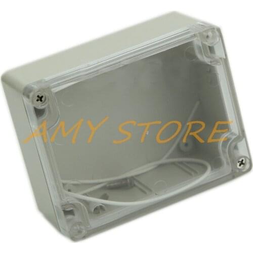 Waterproof Plastic Enclosure Case AS Clear Cover DIY Electronic Project Wire Cable Junction Box 115 x 90 x 55mm
