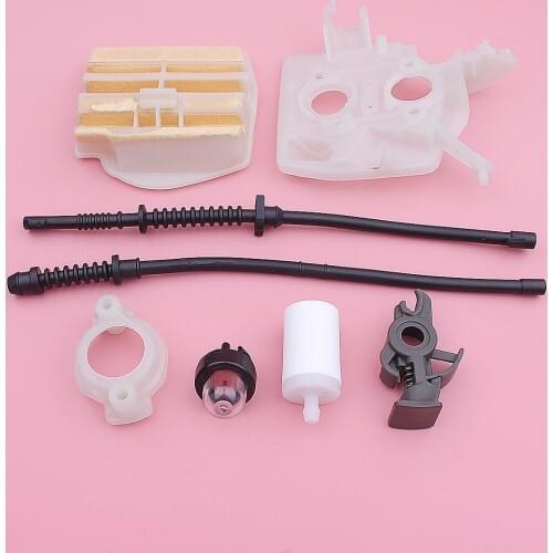 Air Filter Base Fuel Return Line Flange Control Kit For Husqvarna 445 450 445E 450E Chainsaw Parts 577535101 544080803
