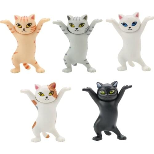 Japanese enchanting cat pen holder Decoration Animal Statue Handmade Home Decor Gift hand-made DIY Capsule Toys Blind box