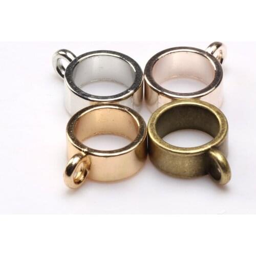 Pendant Clip Clasp for Jewelry Making Connector DIY Leather Rope Cord Bracelet Finding 1-10 MM KC gold/rose gold/bronze/Rhodium