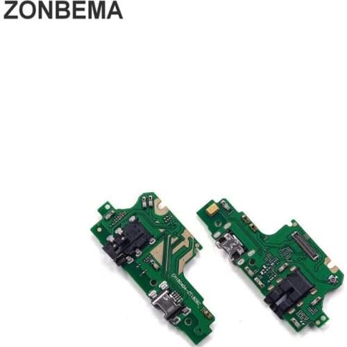 ZONBEMA 5pcs Original USB Charger Dock Board Connector Charging Port Flex Cable Compatible For Huawei Y9 2018 Enjoy 8 Plus