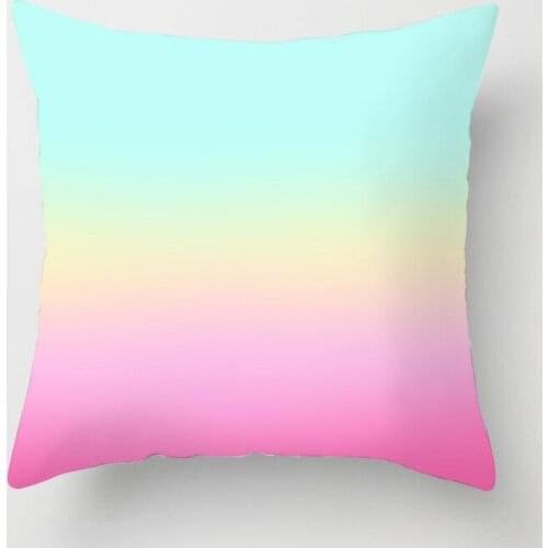 1pc INS Nordic Gradient Cushion Polyester Shiny Glitter Pillowcase Modern Home Sofa Decorative Throw Pillowcase 45*45cm