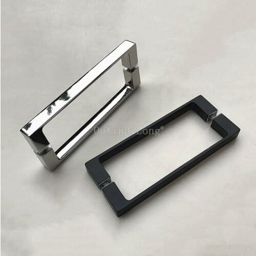 1PCS Small Solid 304 Stainless Steel Shower Room Door Handle Back-to-Back Bathroom Sliding Door Push Pull GF117