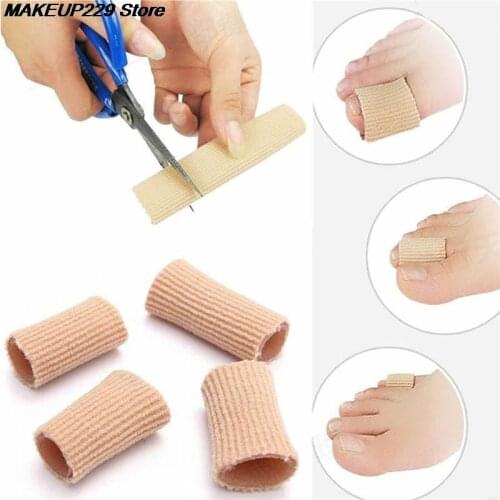 2x15cm Gel Cotton Foot Fingers Toe Gel Cap Finger Toe Blister Callouses Relief Tube Protector Small Foot Care Health Toe Health