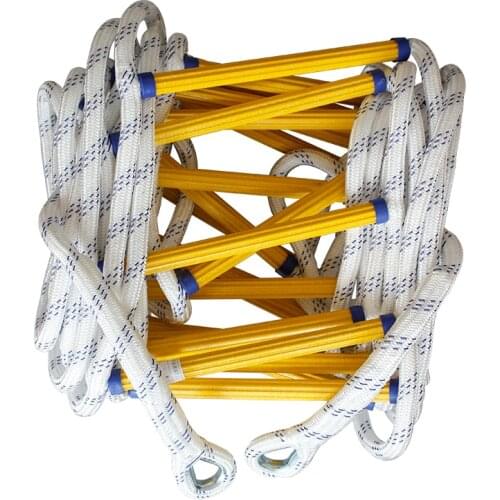 5M Improved Escape Ladder Wear-resistant Reinforced Non-slip Soft Fire Inspection Ladder Rope Ladder 18-20MM