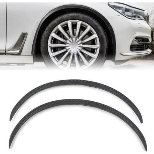 Car Universal Wheel Eyebrow Arches Lips Fender Flares Protector Trim Cover Carbon Fiber Styling ABS Plastic