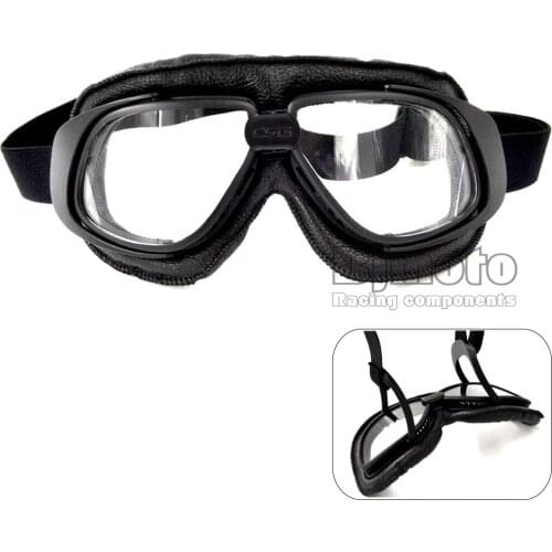 Bjmoto Motorcycle Goggles Scooter Helmet Glasses Anti Dust Dirt bike riding Vintage Goggles Glasses Biker Pilot Eyewear
