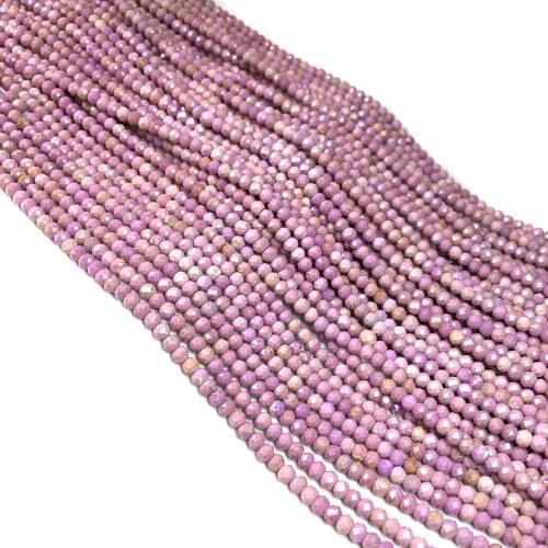 Natural Stone Faceted Scattered bead charm purple small Beads for Jewelry Making DIY Necklace Bracelet Accessories size 3x4mm