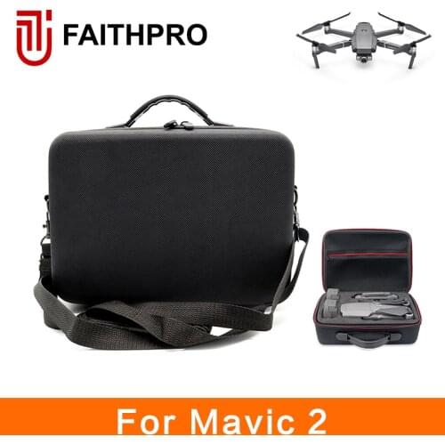 For DJI Mavic 2 Carrying Case Travel Handbag Drone Control Battery Combo Storage Bag Mavic 2 Drone Accessories PU leather Bag
