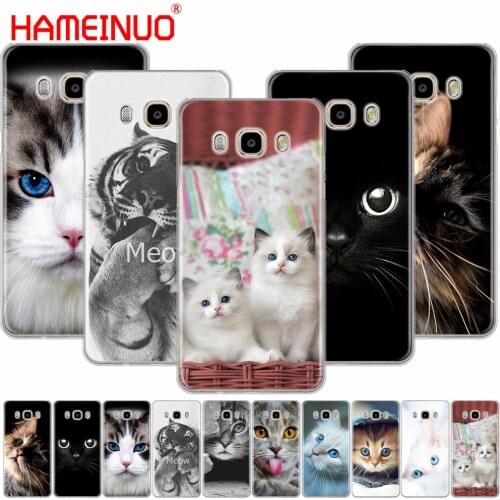 HAMEINUO Cat looks at you cover phone case for Samsung Galaxy J1 J2 J3 J5 J7 MINI ACE 2016 2015 prime