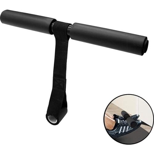 Door Sit Up Bar for Assisted Sit Ups Foot Holder Assist Device Aid for Abs and Crunches Padded Portable Floor Bar for