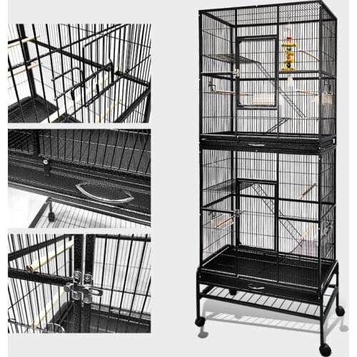 Double cage style Bird parrot cage quality Large cage