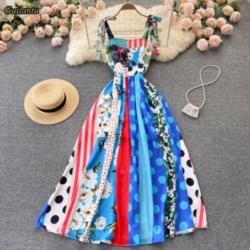 GUILANTU Summer Polka Dot Dresses