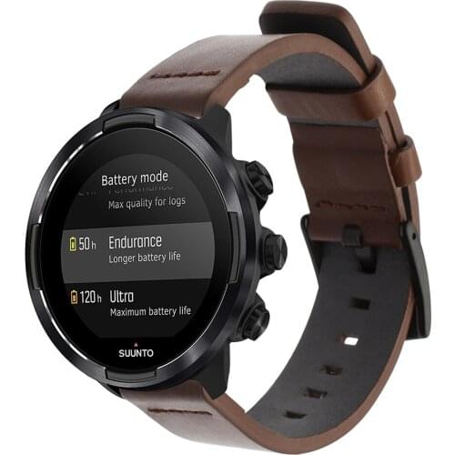 Italian Oily Leather Watchband Quick Release for Suunto 9/Ambit 3 Vertical/Spartan Sport HR Watch Band Steel Buckle Wrist Strap