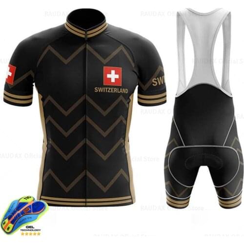 Switzerland New Cycling jersey Set Bicycle Mountain Bike Uniform Cycling Clothing MTB Bike Clothes Ciclismo Masculino Bicicleta