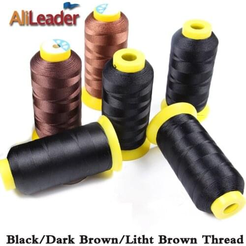 Alileader Thread For Making Wigs Sewing Weaving Threads 1500M Nylon Hair Weaving Thread For Hair Extensions Wig Making Tools