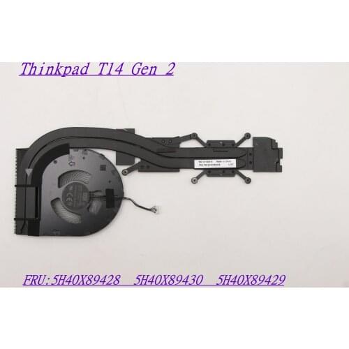 New Original Laptop Independent Graphics CPU Heatsink With Fan for Lenovo Thinkpad T14 Gen 2 5H40X89428 5H40X89430 5H40X89429