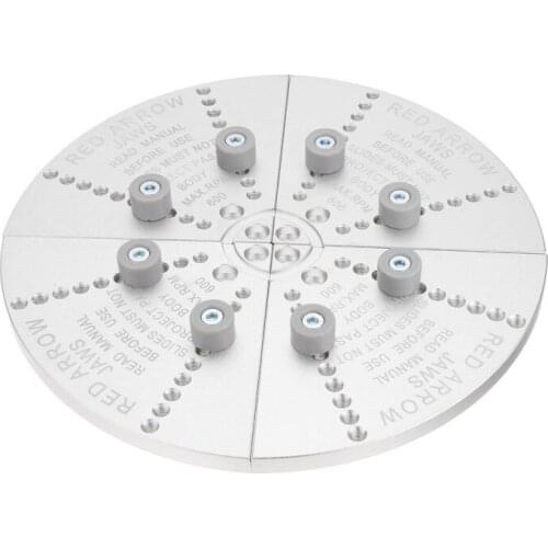 10Inch Woodworking Jaw With Accessory Buffer Set Flat Lathe Chuck Jaws for Bowls Hollow Wood Turning Chuck Wood Lathe Chuck Tool