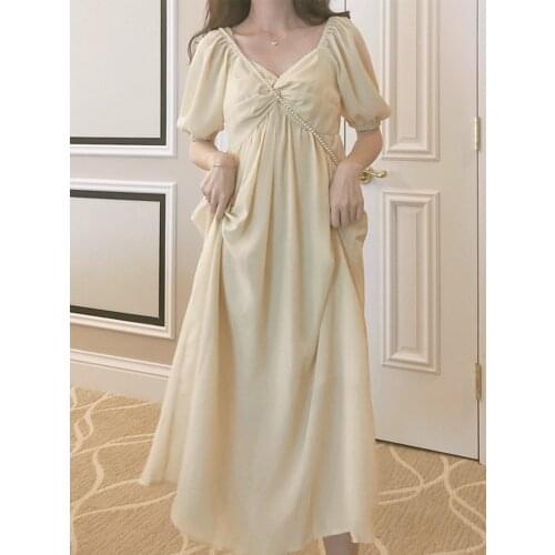 Maternity dress summer fashion 2020 new French bellflower can be salt can be sweet super fairy sen chiffon skirt