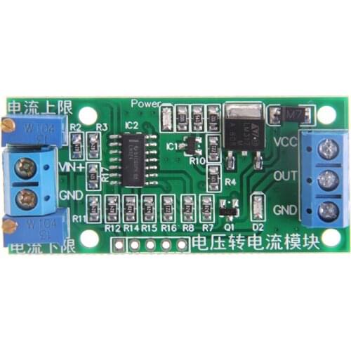Voltage to Current Signal Transmitter 0-5V to 4-20mA Linear Conversion