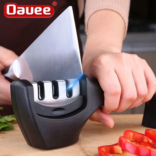 Knife Sharpener 3 Stages Professional Whetstone Kitchen Sharpening Stone Tungsten Diamond Ceramic Grinder Chef Accessories Tool