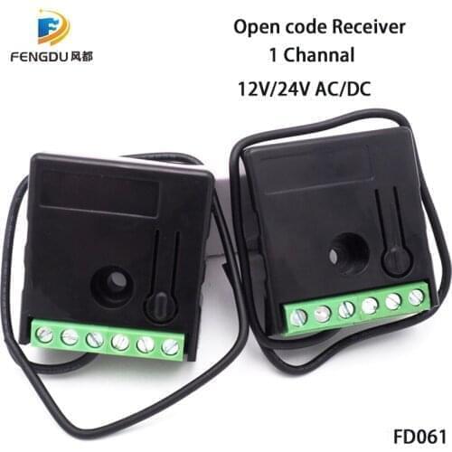 Super small size remote control switch 433mhz 12/24v for all rolling remotes
