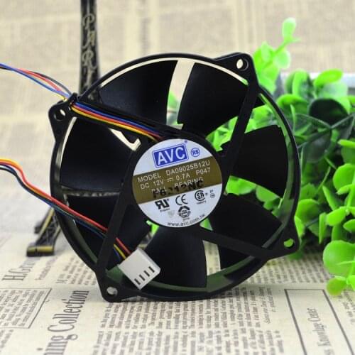FOR AVC 9cm CPU Fan CPU Radiator 0.7A Large Air Volume PWM Temperature Control Speed Regulation DA09025B12U