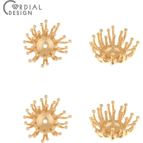 Cordial Design 100Pcs 15*15MM Hand Made/Jewelry Accessories/Charms/Stamen Shape/Copper/DIY Making/Jewelry Findings & Components