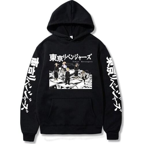 2021 Manga Tokyo Revengers Hoodie Sweatshirts Anime Graphic Men Women Sportswear Unisex Pullover Oversize Cosplay Clothing