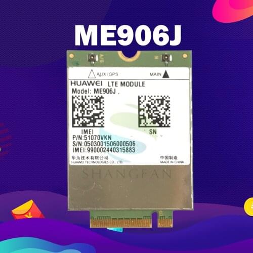 4G WLAN CARD For HUAWEI Model ME906J 3G 4G WWAN LTE Module Quad-band WCDMA GPS NGFF internal Wireless M.2 card