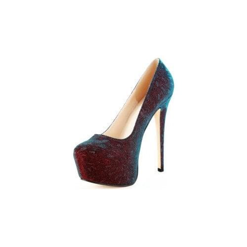 FGHGF Pumps Shoes Womens 16cm Heel 5cm Platform Inside Waterproof Spike Shoes Sexy Stiletto Wedding Shoes