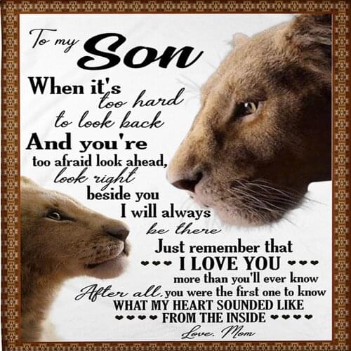 Letter 3D Design Thicken Blankets For To My Daughter/Wife/Son/Girlfriend Winter Warm Soft Sofa Bed Bedspreads Blanket For Throw