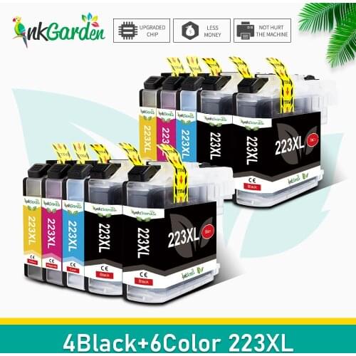 2-10 Pcs 223 Cartridge Replacement For Brother LC223 LC 223 LC223Bk Ink Cartridge For DCP-J4120DW MFC-J4420DW J4620DW 4625DW