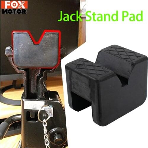4Pcs Rubber Axle Jack Stand Pad Adapter W/ Storage Case For Lada Ford VW Fiat Peugeot Honda Nissan Renault Hyundai Kia BMW Mazda
