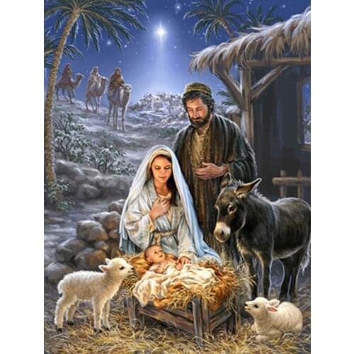 5D DIY Diamond Painting Religious Jesus Diamond Embroidery Cross Stitch Mosaic Rhinestone Home Decor Handmade Craft Gift