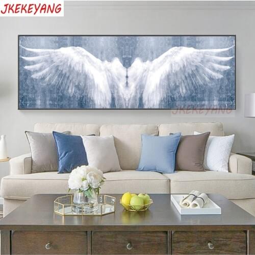 Large size 5d DIY Diamond Painting Angel wings Full Square/round Drill Cross Stitch Diamond Embroidery Y3713