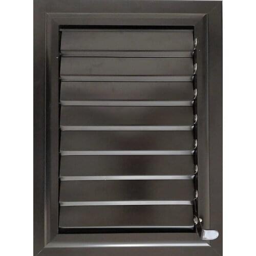 55 cm x 60 cm Aluminum Anthracite Black Bathroom Wc Blinds and Grill