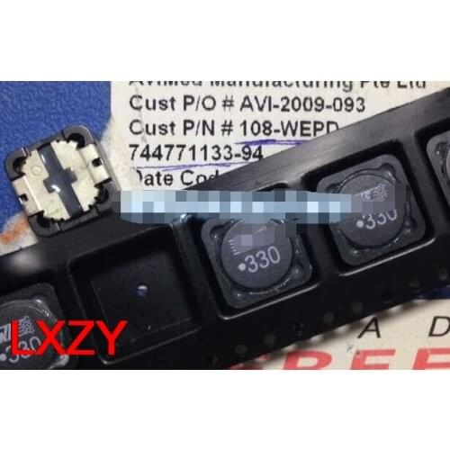 Free Shipping 10PCS/lot 744771133 WE330 33UH 3A 12X12X6MM W E manufacturers patch shielding power inductor