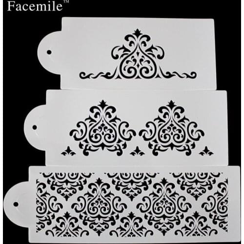 Free Shipping 3PCS/Set Stamps Tool Layering Stencil Template DIY Album Decorative Flower Chandelier Embossing Scrapbooking Stamp