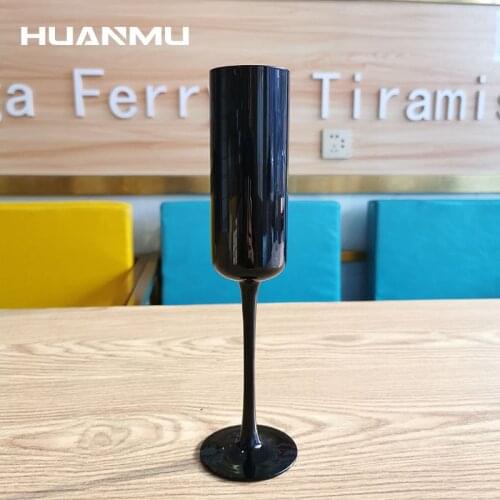 Black Champagne Glass Wine Glass Creative Goblet Wedding Decoration Cup Couple Wedding Gift Party Glasses