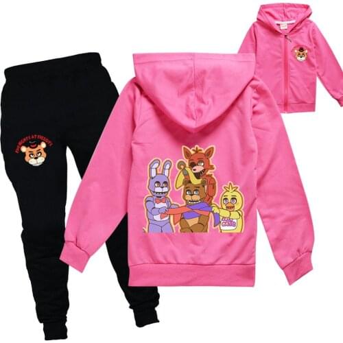 Five Night At Freddys Clothes Toddler Hoodies Pants 2pcs Girls Boys Clothing Sets Kids Casual Sweatshirts Baby Children Coats