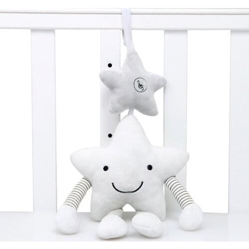 Baby Rattle Stroller Toy Musical Mobile Baby Toys Cute Learning Edccation Cartoon Star For Infant Strollers Crib Hanging