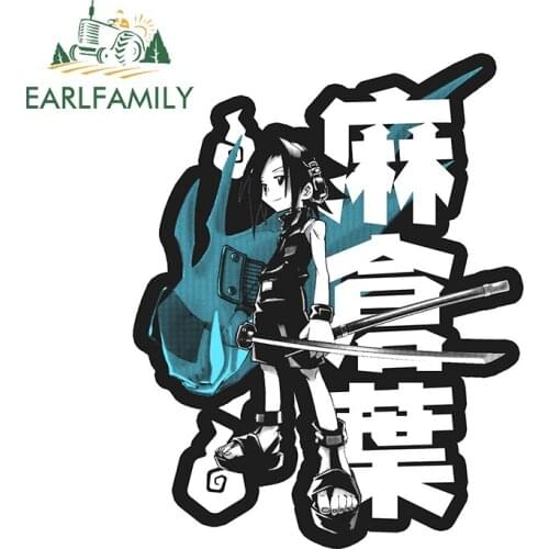 EARLFAMILY 13cm x 10cm for King of Shamans Anime Decal Car Assessoires Stickers ScratchProof Waterproof Bumper Trunk Decoration