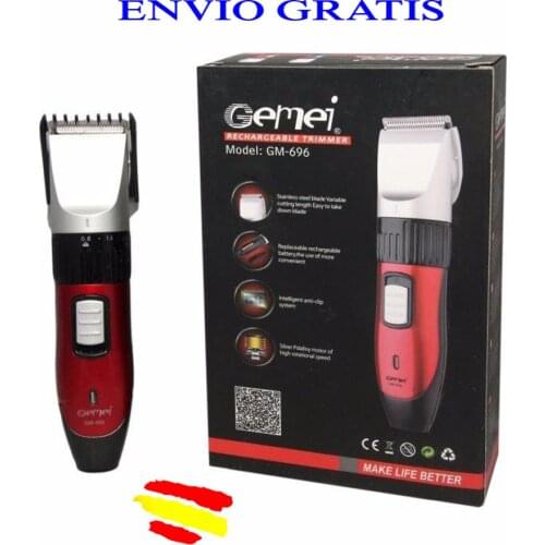 GEMEI GM696 short machine rechargeable beard hair trimmer inalambrico BATERIA