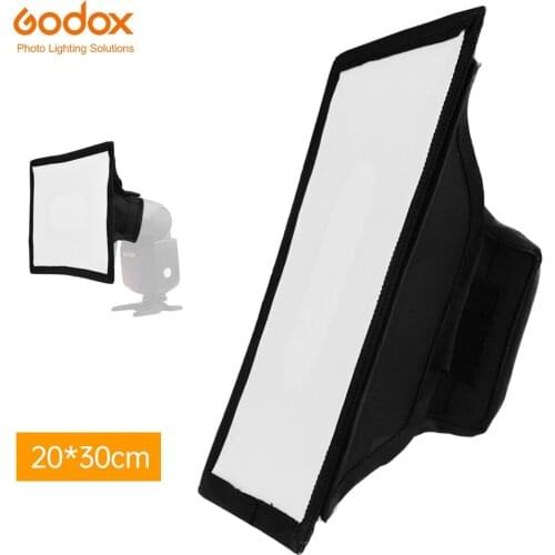Godox 20cm x 30cm Universal Collapsible Mini Flash Diffuser Softbox For camera flash For Godox Canon Nikon Sony Flash