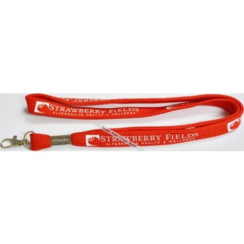 10MM Width Cotton Lanyards,Logo Silk Screen Print Plain Lanyards For Exhibition School ID Holder