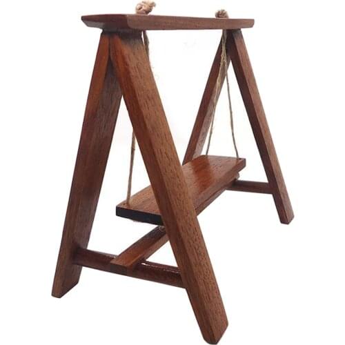 Dollhouse Miniature DIY House Kit Creative Outdoor Swing Hammock Toys Enjoy DIY Fun for Kids